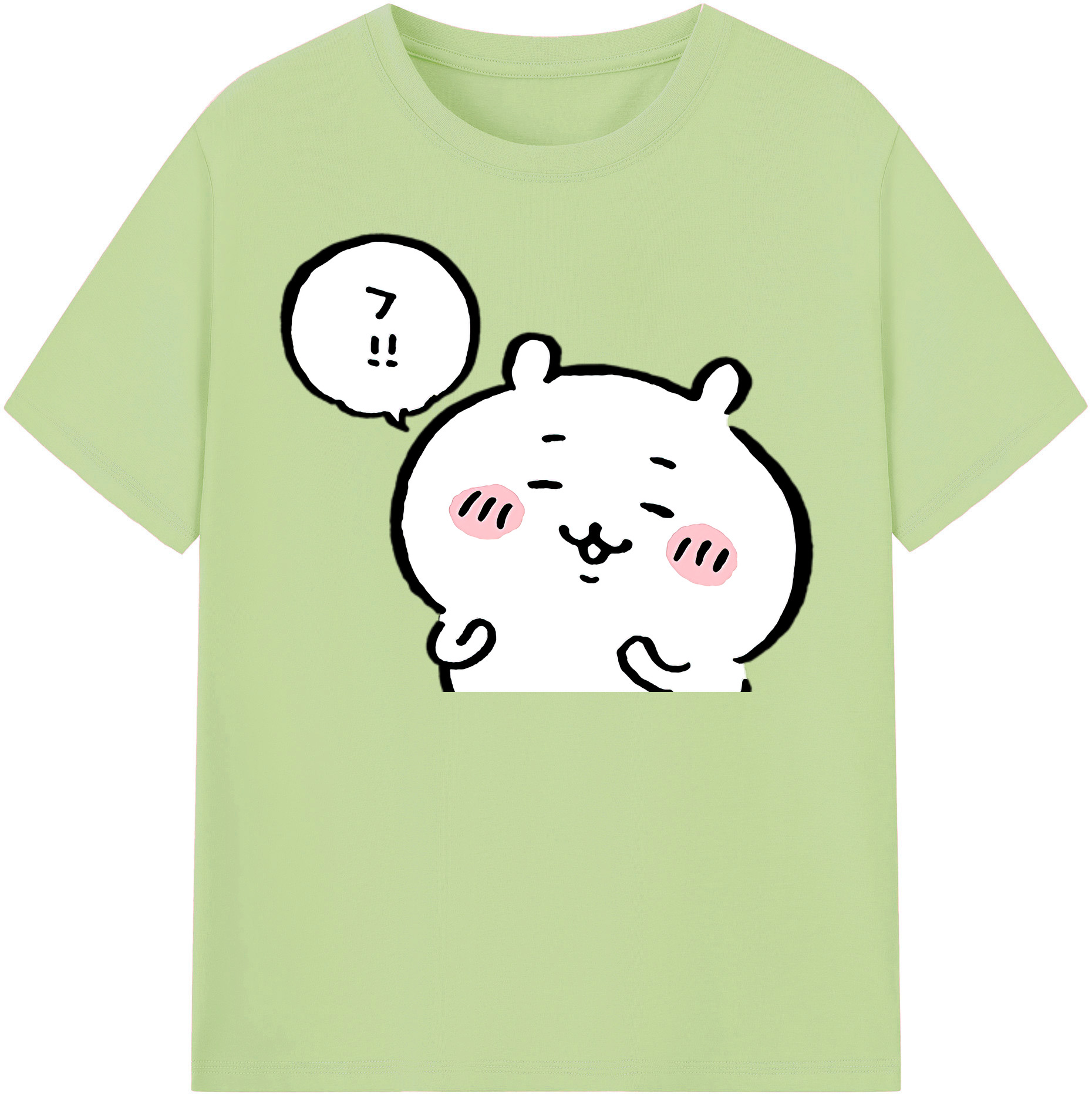 （画像用） ちいかわ ちいかわ Chii-kawa chiikawa 綿100％半袖Tシャツ（フロントプリント）